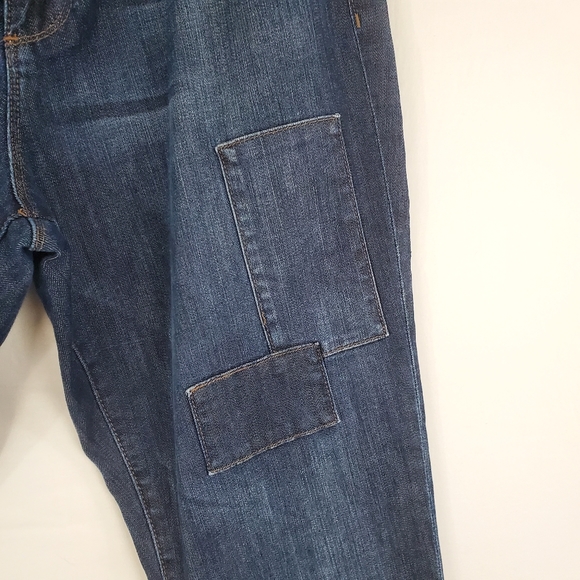 Kut from the Kloth skinny jeans with patch accents - Picture 4 of 9
